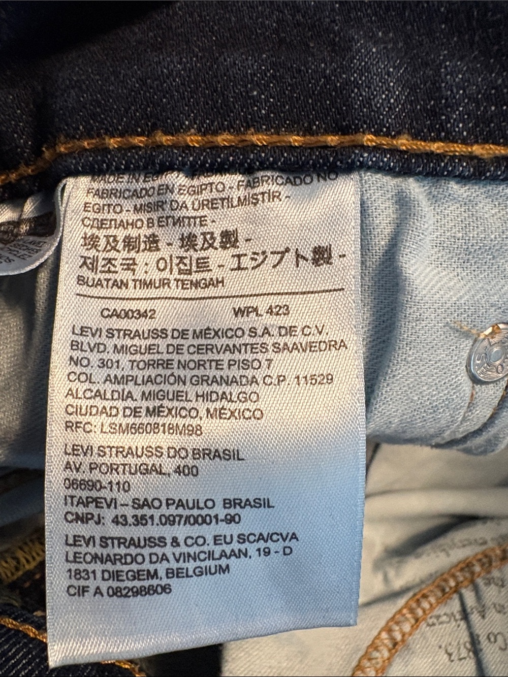 Levi's 541 W35 L36 Indigo Blue Classic Straight Jeans - Picture 4 of 7